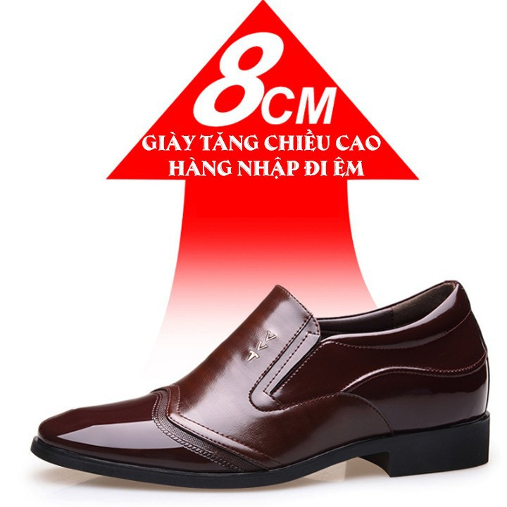 Giày lười, mọi tăng chiều cao nam Hót 2019 - Da Bò Nhập Khẩu Đi Êm 7