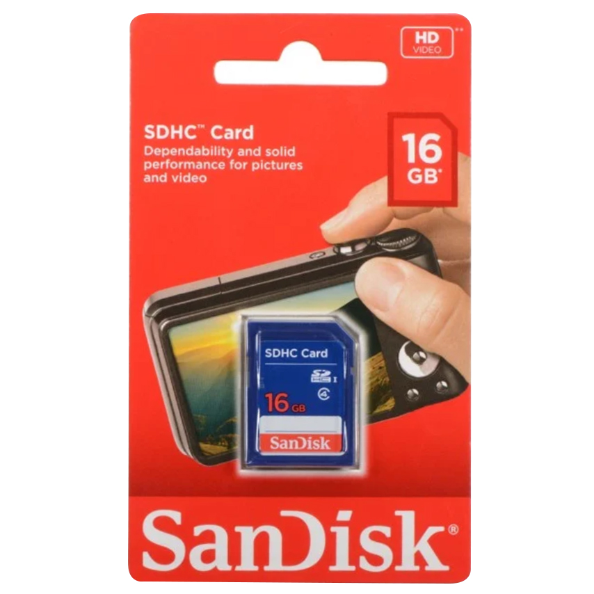 Thẻ Nhớ SD SanDisk 16GB Class 4 - Hàng Nhập Khẩu