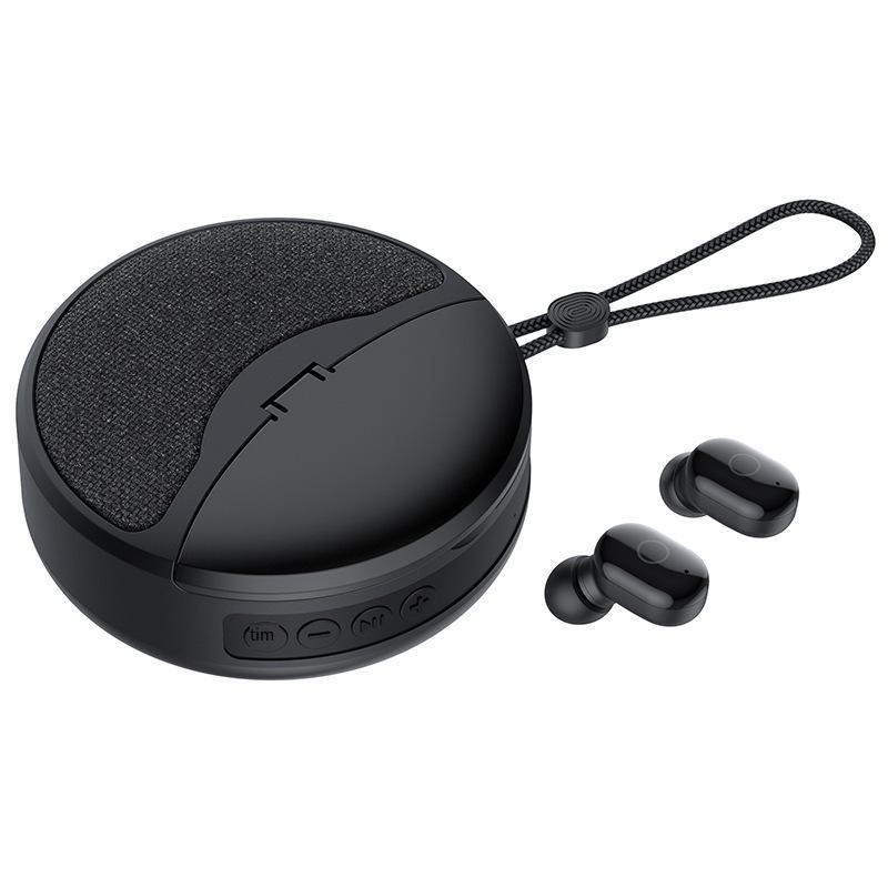 Loa bluetooth kiểu mới nhất Tai nghe TWS quà tặng hai trong một thẻ cắm tai nghe trong tai Âm thanh nổi FM