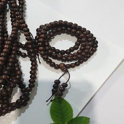 Vòng tay chuỗi gỗ vân 108 hạt 8li & 6li