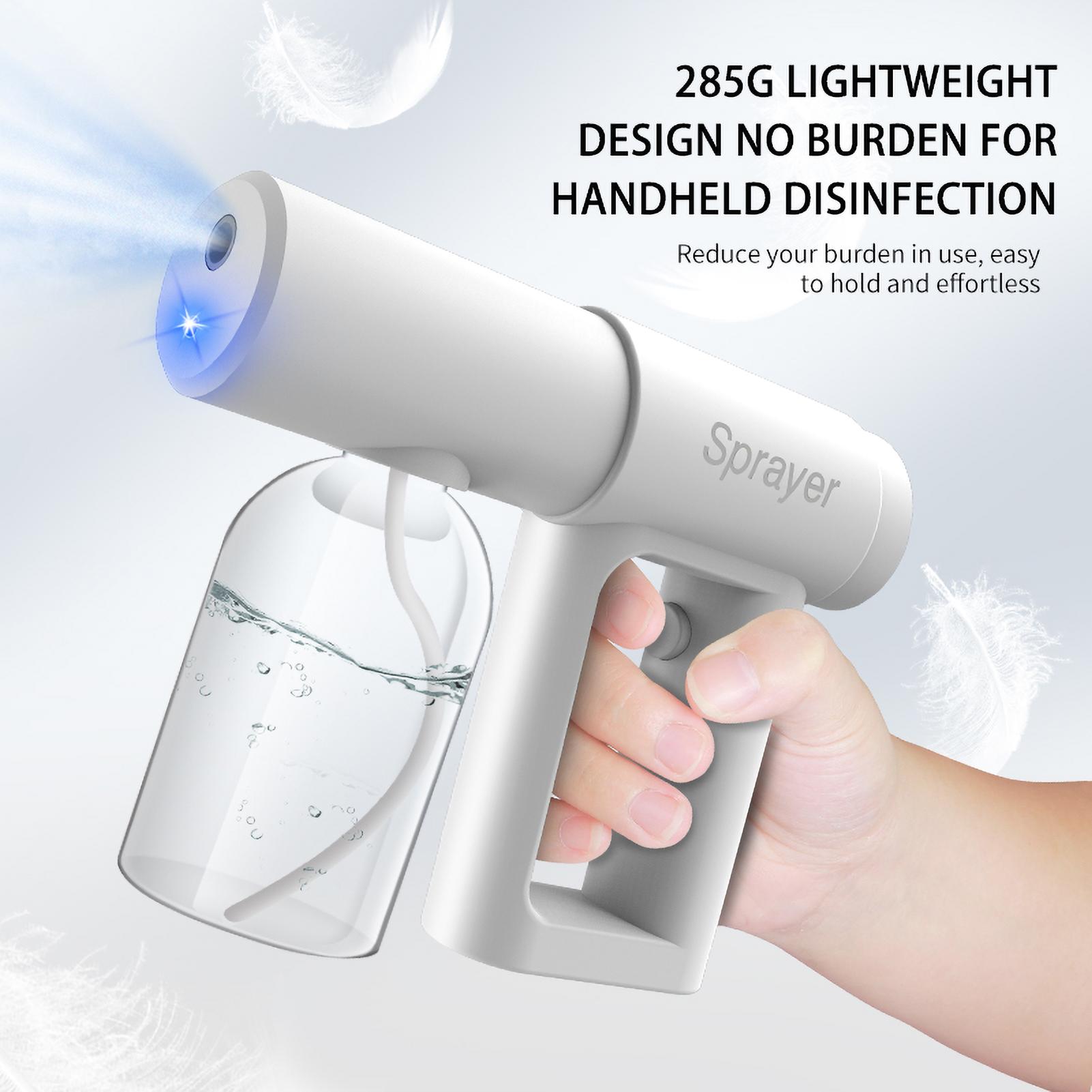 Súng phun tiệt trùng nguyên tử nano 280ml cầm tay sạc USB di động