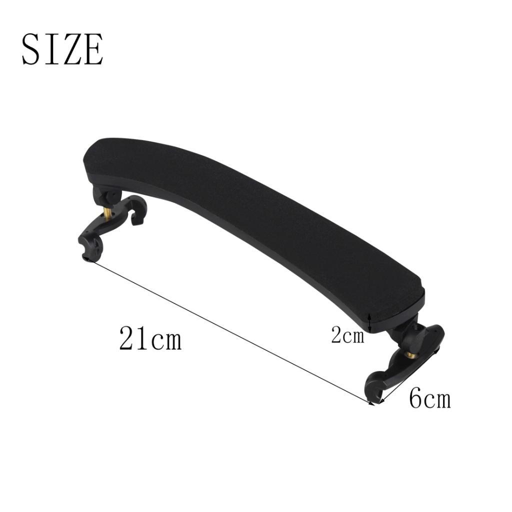 Durable Black Plastic Violins Fiddle Shoulder Rest for 3/4 4/4 Violin