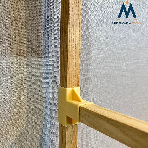 Kệ Tủ Treo Quần Áo - Tủ Vải Khung Gỗ Minhlongwood M33 - Nội Thất Phòng Ngủ - Màu Gỗ Tự Nhiên