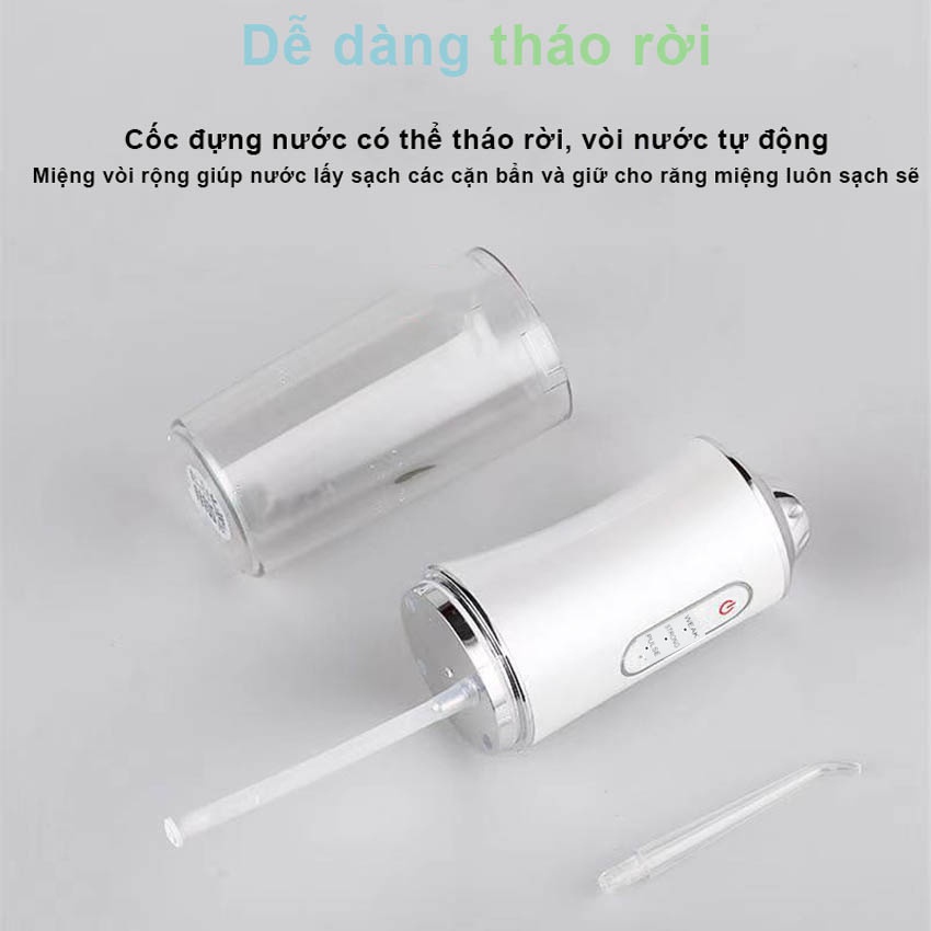 Máy Tăm Nước Vệ Sinh Răng Miệng Oral Irrigator Bản Rút Gọn vệ sinh răng miệng màu sắc ngẫu nhiên