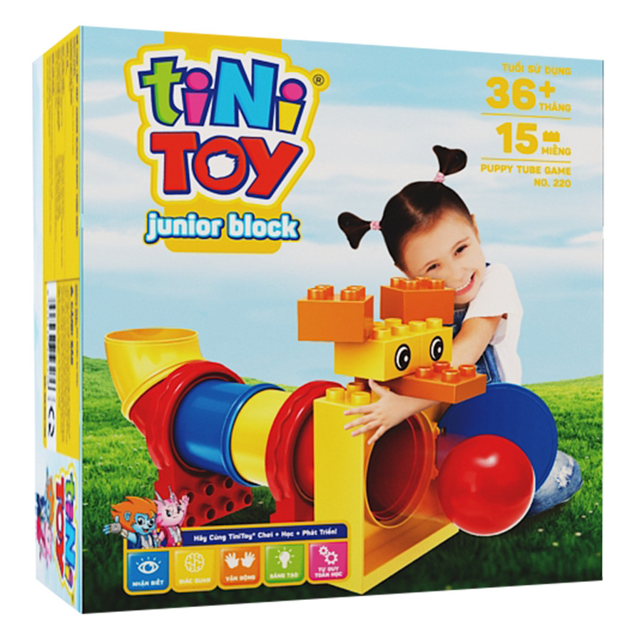 Đồ Chơi Lắp Ráp Junior Block Puppy Tubegame tiNiToy 220