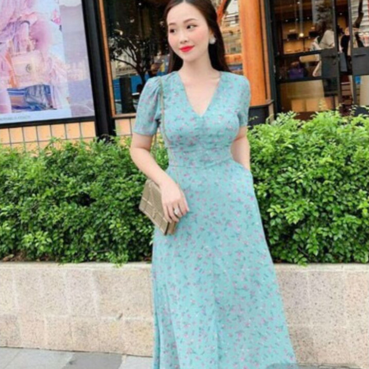 Đầm maxi hoa mùa hè đẹp