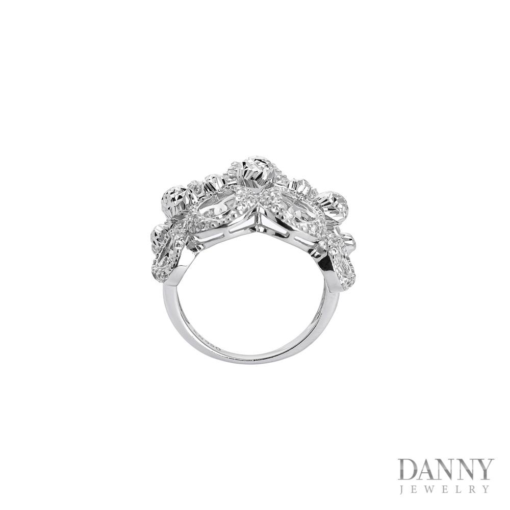 Nhẫn Nữ Bạc 925 Danny Jewelry Xi Bạch Kim KI4GZ026
