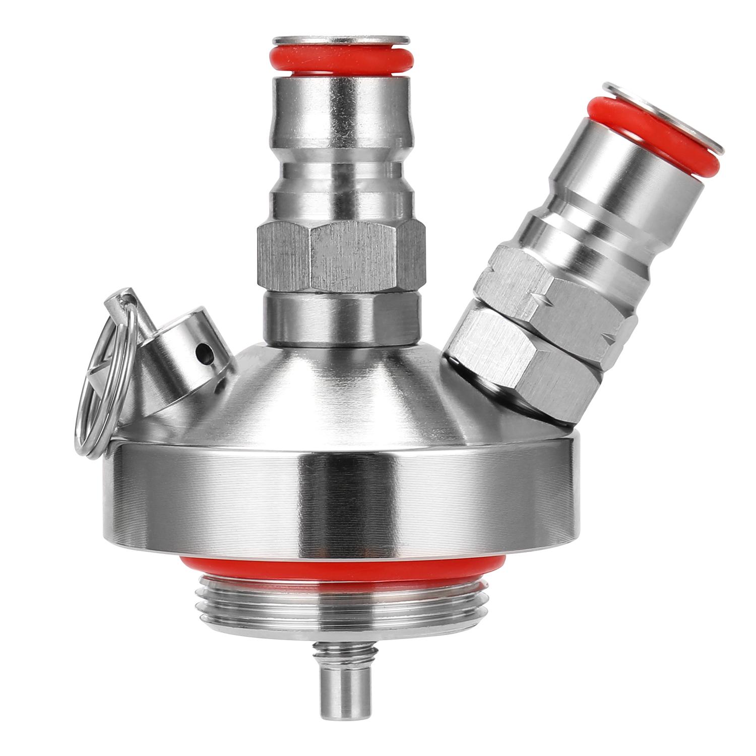 Mini Beer Keg 304 Stainless Steel Ball Lock Wine Tap Dispenser for 3.6L/5L/10L Homebrew Beer Tool