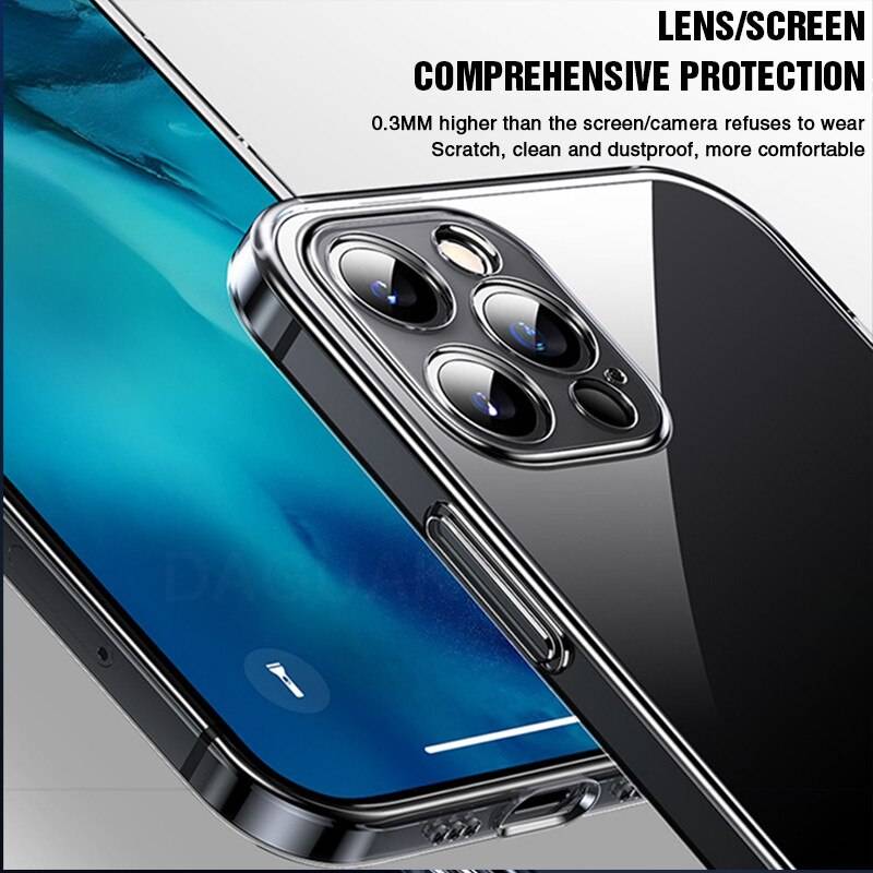 Ốp lưng chống sốc trong suốt siêu mỏng cho iPhone 12 Pro Max (6.7 inch) bảo vệ camera hiệu Likgus Crashproof giúp chống chịu mọi va đập - hàng nhập khẩu