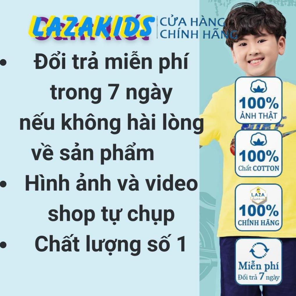 Bộ đồ bé trai 20kg-40kg. Quần áo trẻ em 5-14 tuổi LAZAKIDS hàn quốc cotton 100% mát mịn đẹp xuất khẩu size đại in logo