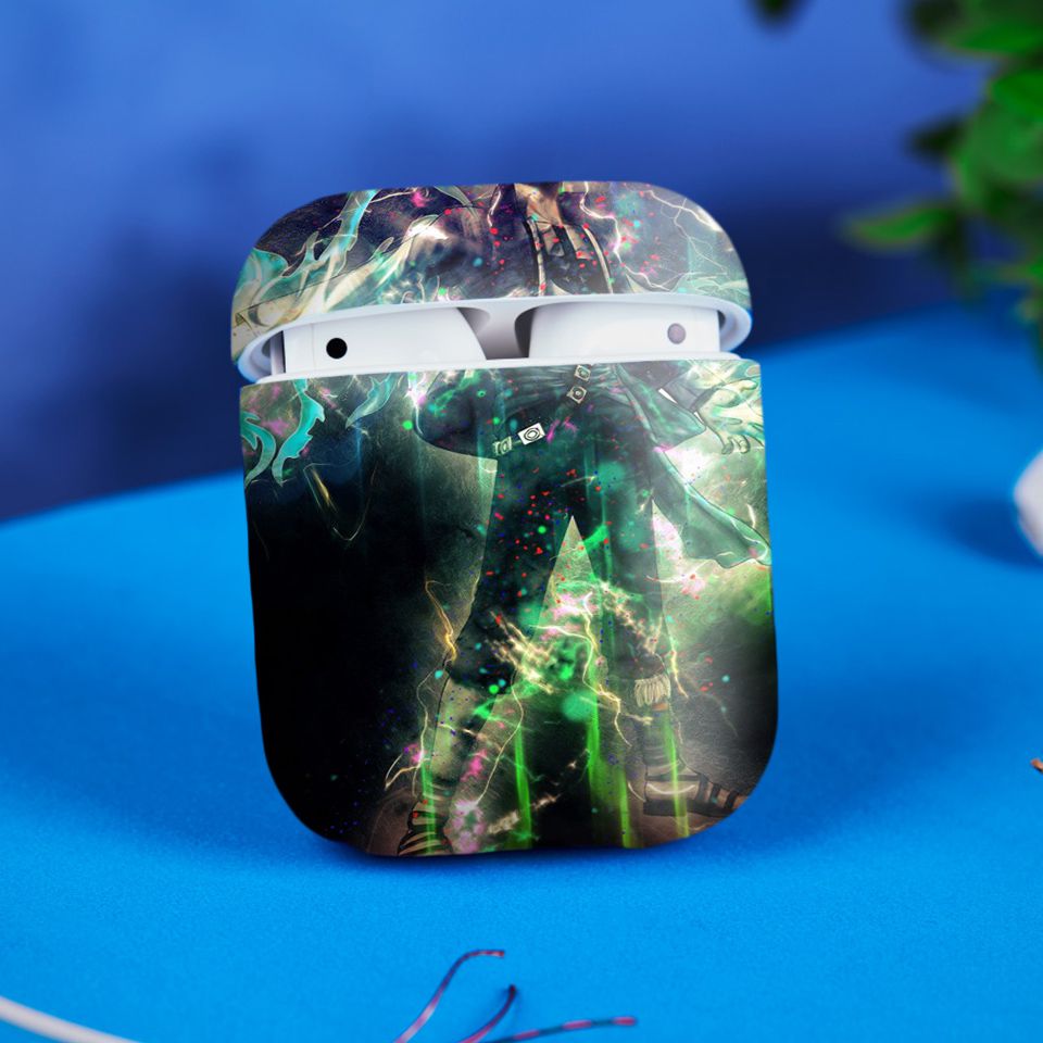 Miếng dán skin chống bẩn cho tai nghe AirPods in hình One Piece - OPi025 (bản không dây 1 và 2)