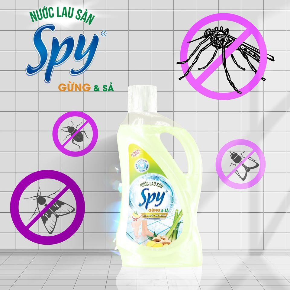 Nước lau sàn SPY 5 Loại Hương, dung tích 950ml
