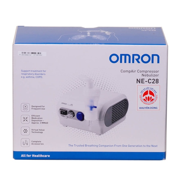 Máy xông mũi họng Omron NE-C28 Bảo hành 2 năm chính hãng