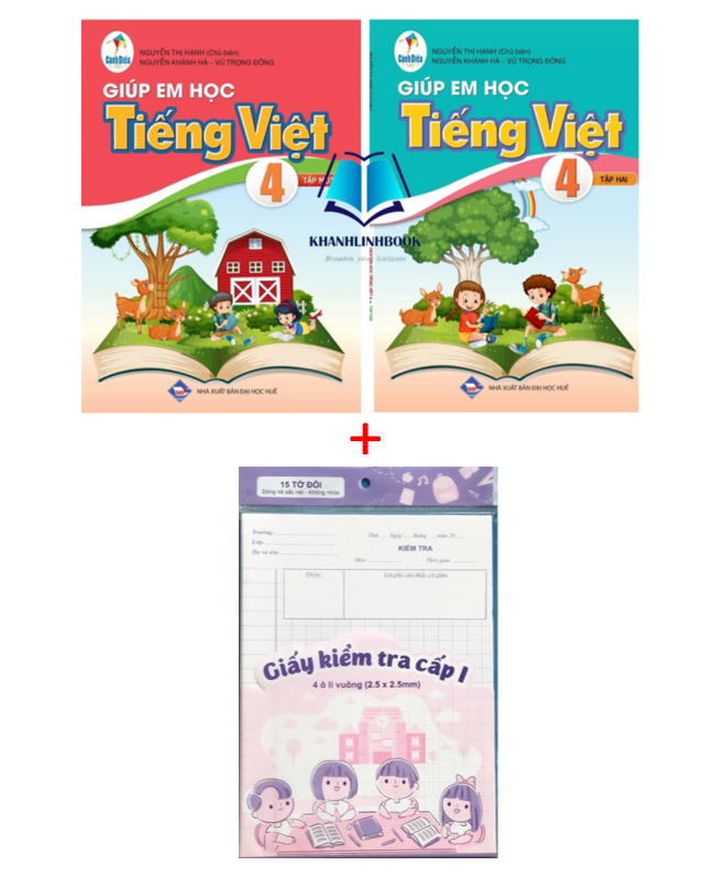 Sách - Combo giúp em học tiếng việt 4 - tập 1 + 2