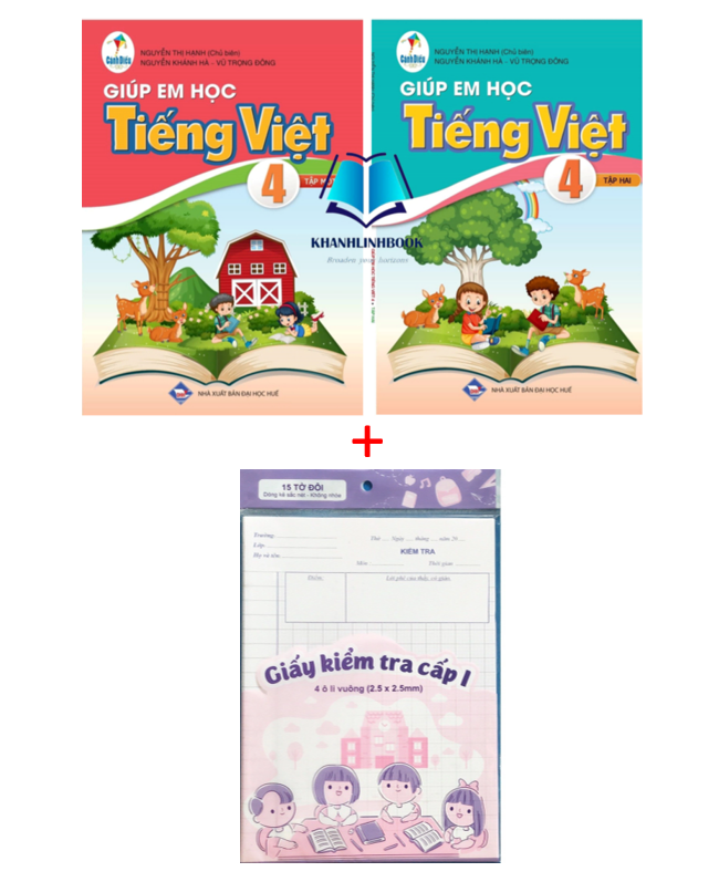 Sách - Combo giúp em học tiếng việt 4 - tập 1 + 2 ( cánh diều )