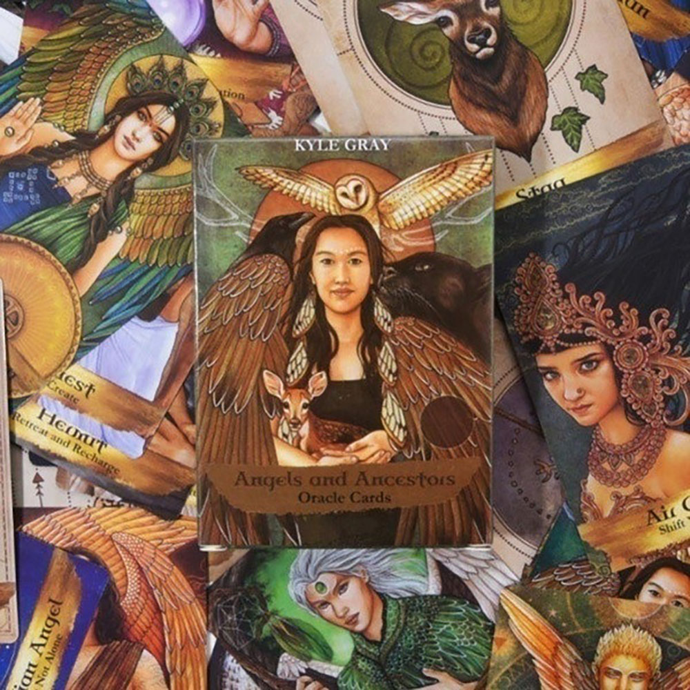 Bài Oracle Angels And Ancestors 55 Lá Bài Tặng File Tiếng Anh Và Đá Thanh Tẩy B5