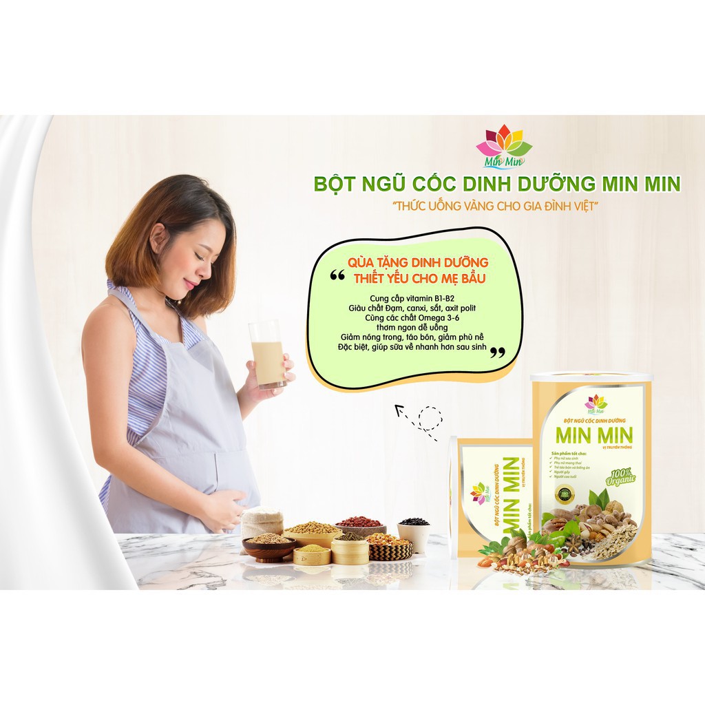NGŨ CỐC MIN MIN 29-30 VỊ HẠT SIÊU LỢI SỮA,SIÊU TIẾT KIÊM