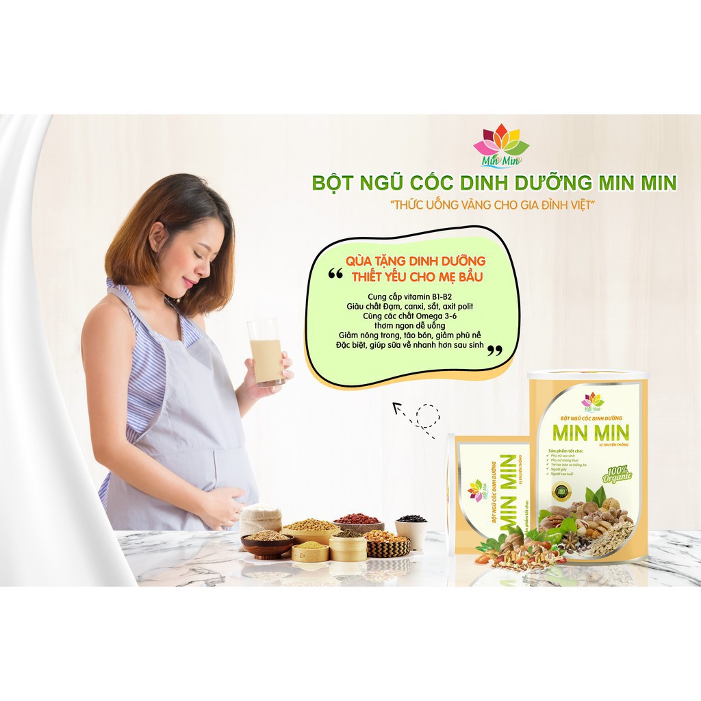 NGŨ CỐC MIN MIN 29-30 VỊ HẠT [COMBO CHO MẸ ĐI SINH]SIÊU LỢI SỮA,SIÊU TIẾT KIÊM