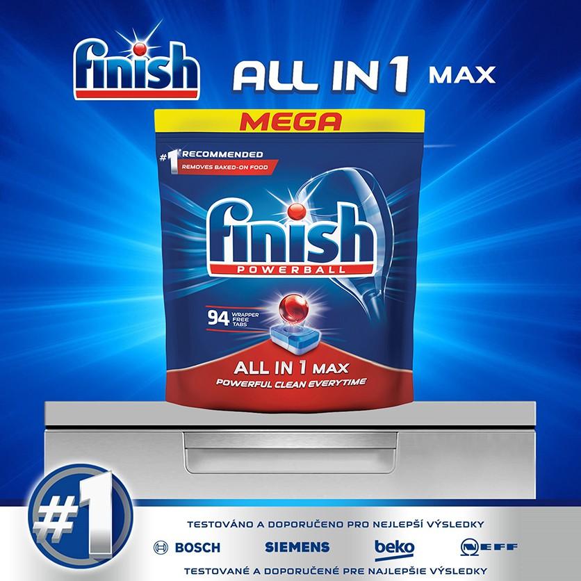 Viên rửa bát Finish All In 1 110 viên 10 chức năng trong 1 viên, 110 viên rửa bát finish All in one 10 in 1 cao cấp chuyên dùng cho máy rửa chén, viên finish all in one 110 viên tự tan