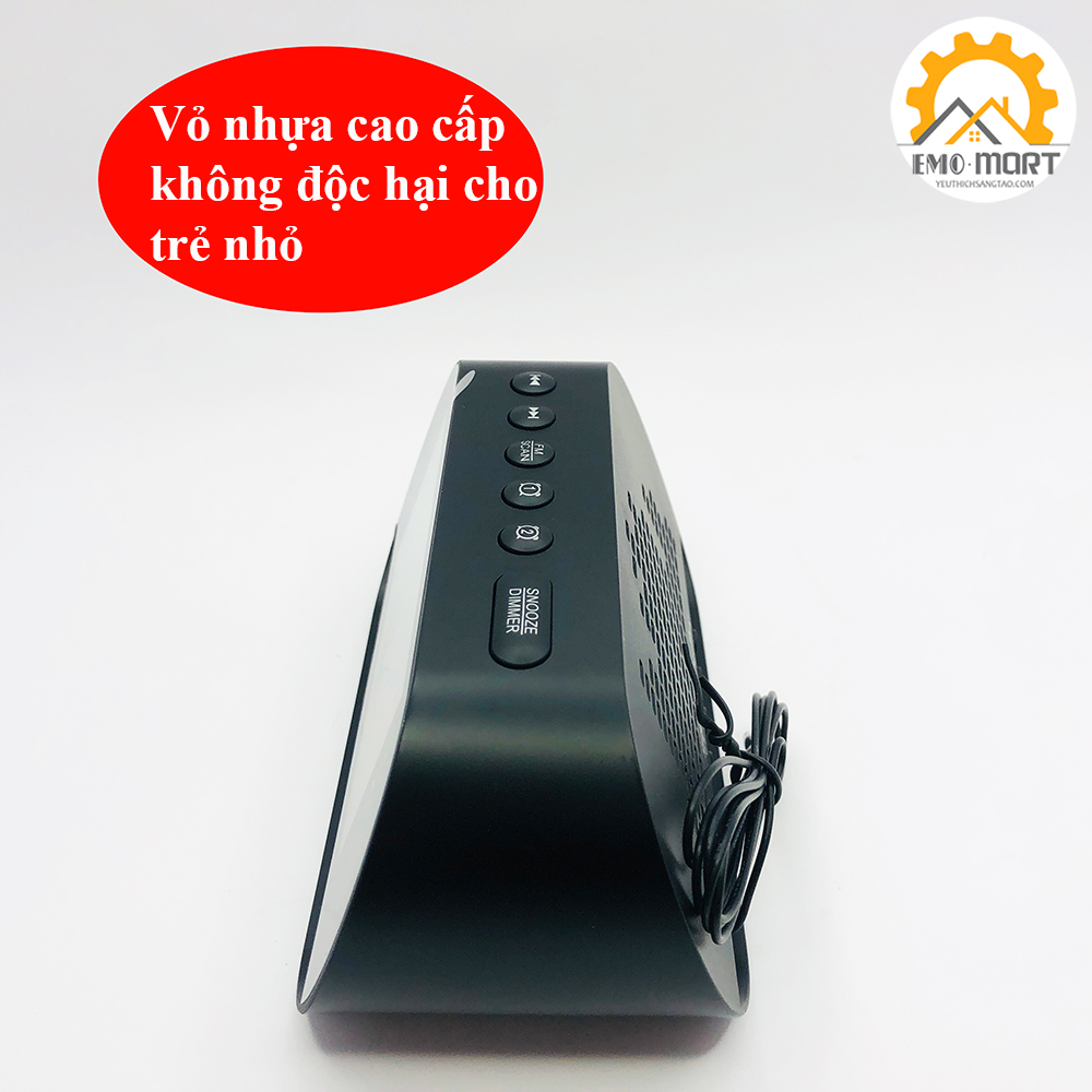 ĐỒNG HỒ ĐỂ BÀN THÔNG MINH -Kèm loa bluetooth âm thanh trầm-sắc nét, Hẹn giờ báo thức, làm việc.