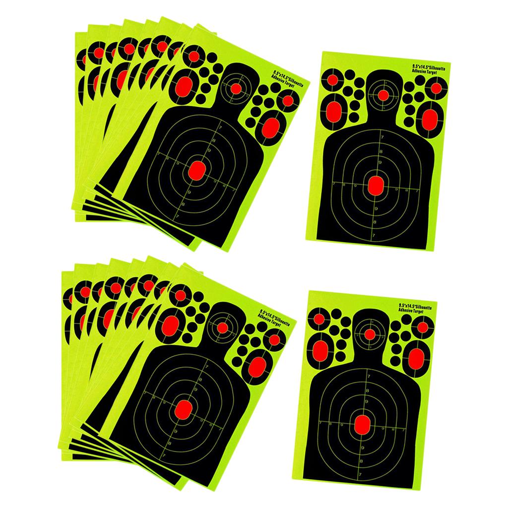20 Pieces Splatter Reactive Self Adhesive Shooting Targets Gun