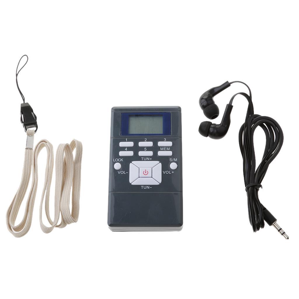 FM , Personal Digital Tuning Receiver Stereo with 2x AAA Battery