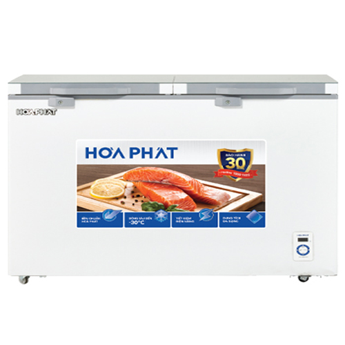 Tủ đông Hòa Phát HPF AD6352.T1 1 ngăn đông 2 cánh kính cường lực -Hàng chính hãng