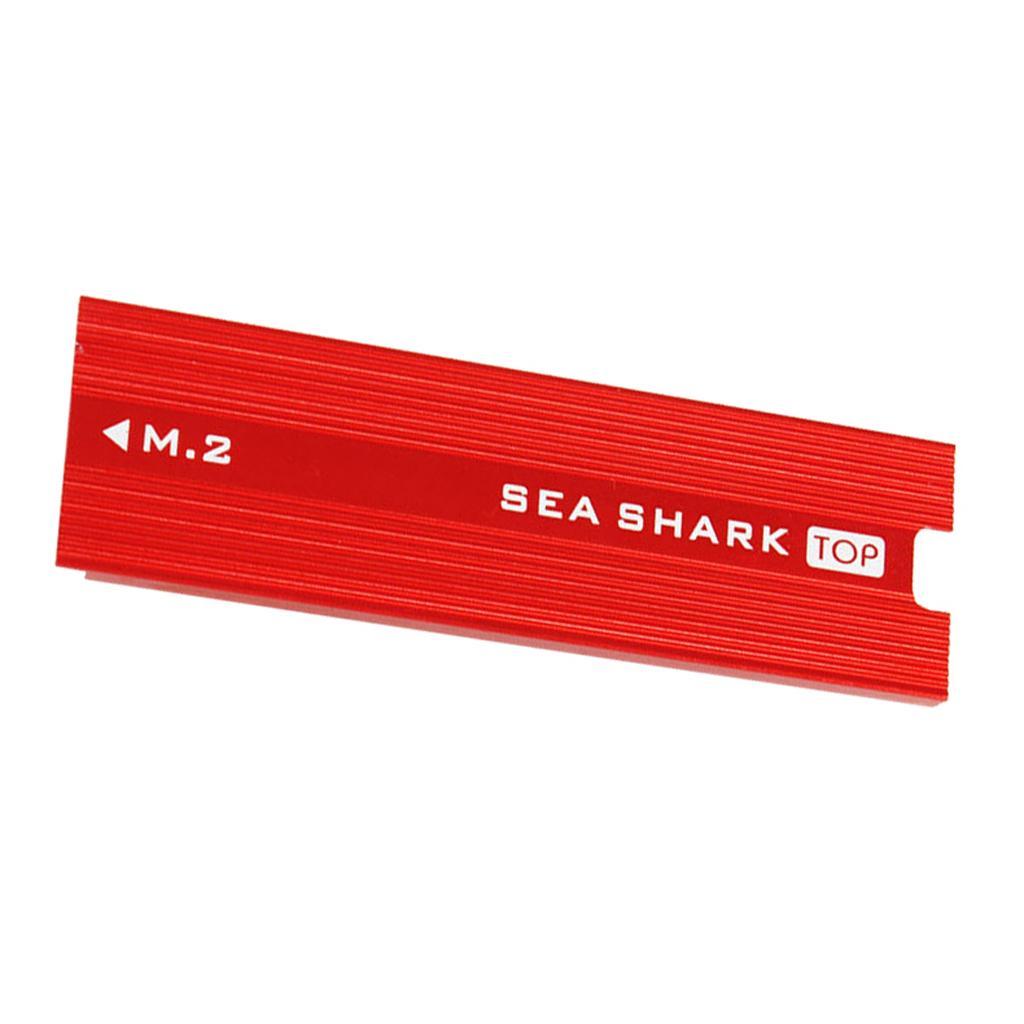 2 Pieces Aluminum Heatsink Heat Sink for PCIe NVMe M.2 SSD Cooling Effect