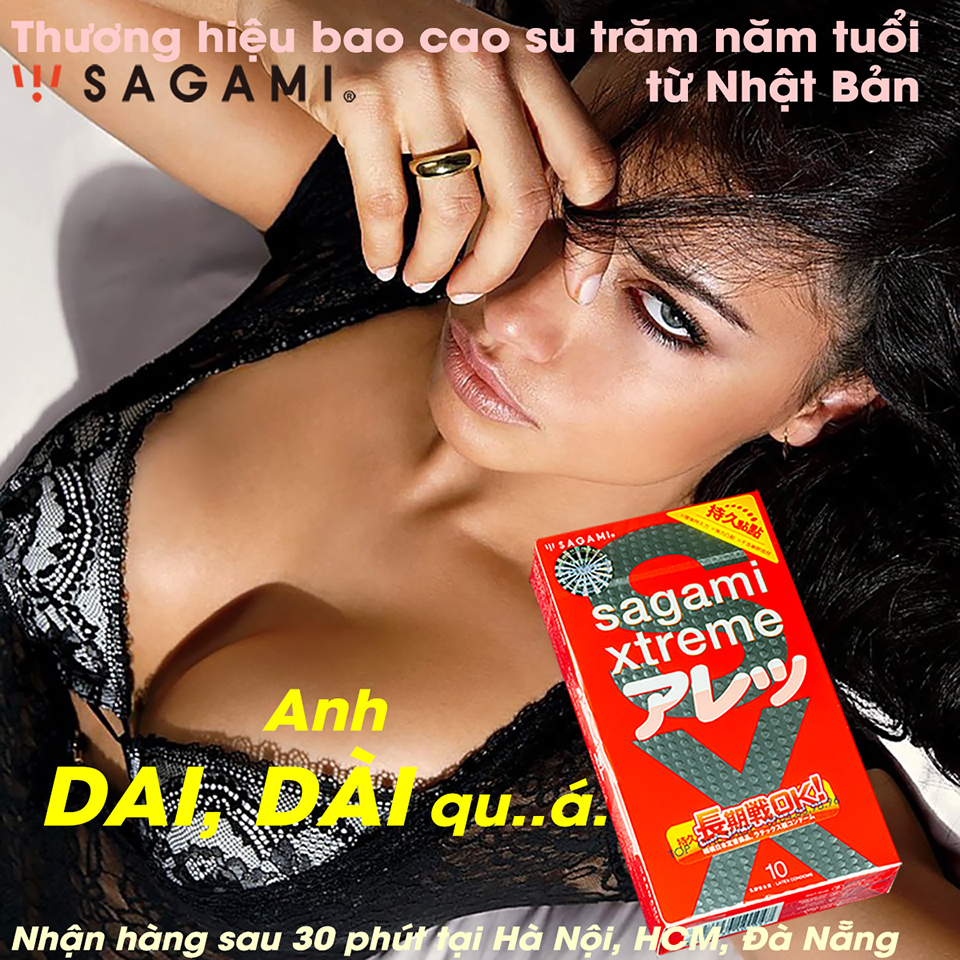 Bao cao su Sagami Spearmint - Hương bạc hà - Hộp 10 chiếc