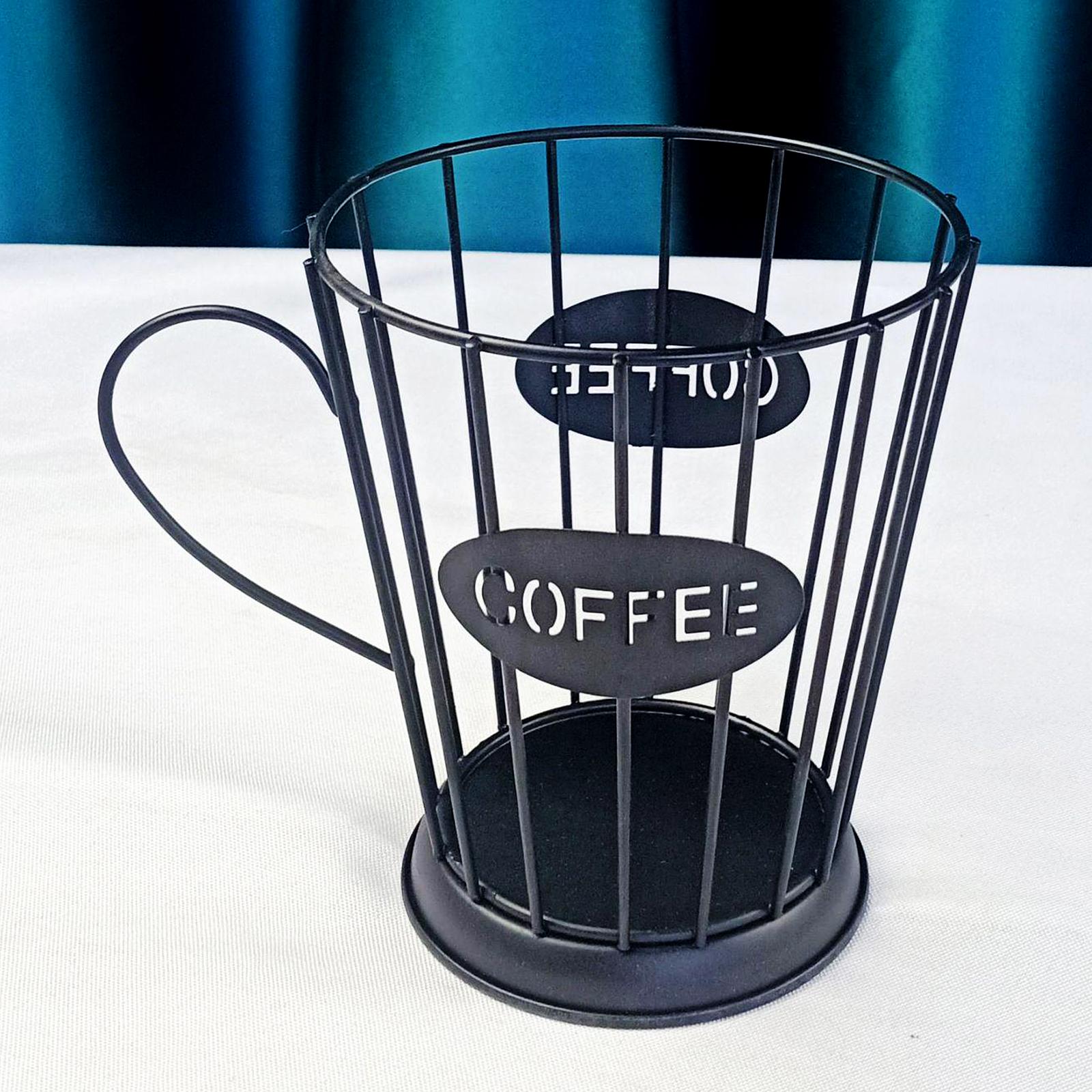 Coffee Capsule Storage Basket Holder Home Kitchen Organizer Black Small