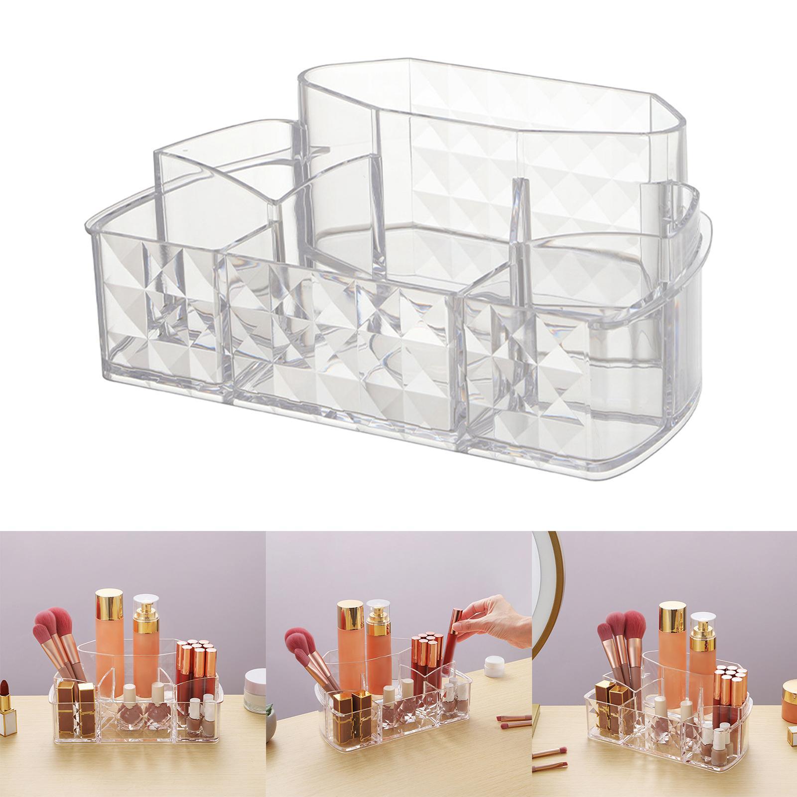 Makeup Organizer Compact Cosmetic Storage Box for Lipstick Bathroom Dresser