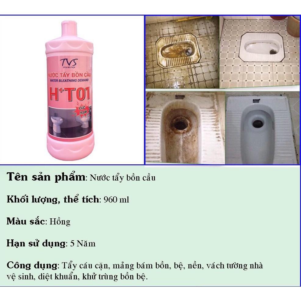 Nước tẩy bồn cầu HT01 đậm Đặc siêu sạch chai 960ML, chuyên vệ sinh bồn cầu hàng ngày,đánh bay các vết bẩn cứng đầu nhất!