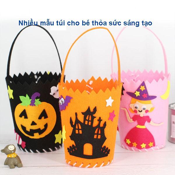 Túi kẹo halloween thủ công phong cách độc đáo cho bé