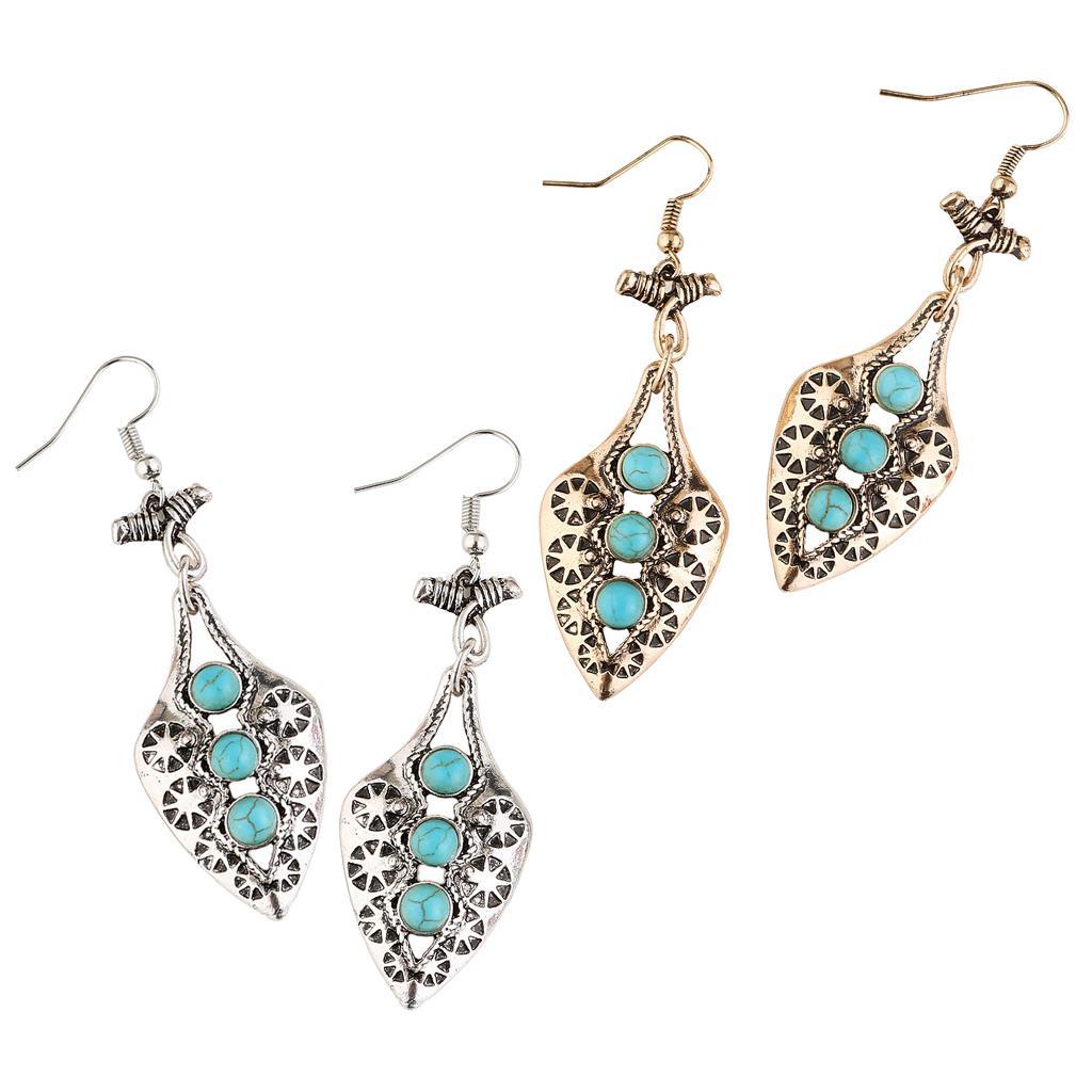 Vintage Charms Pendant Drop Earrings Women Dangle Earrings