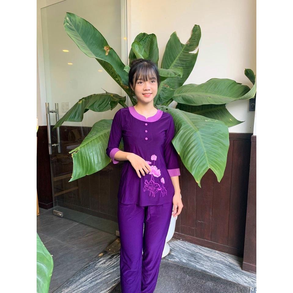 ĐỒ LAM ĐI CHÙA Mẫu Thun Phối
