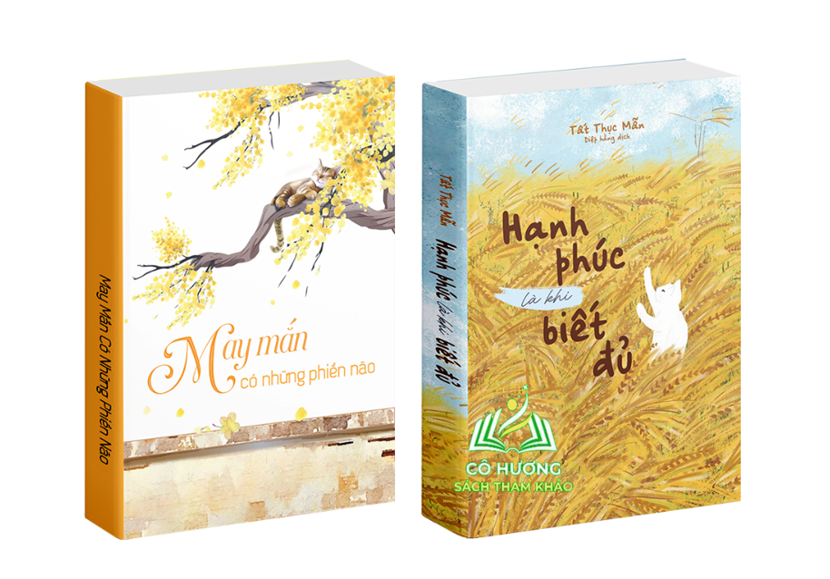 Combo sách Hạnh phúc là khi biết đủ và May mắn có những phiền nào 2 cuốn Bìa mềm
