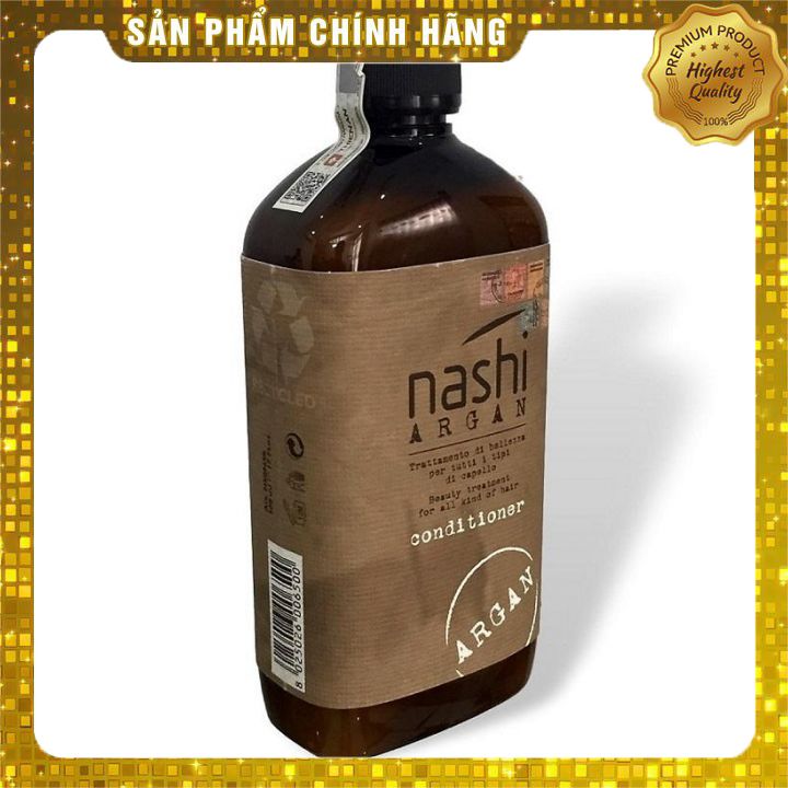 [+Tặng mũ trùm] DẦU XẢ PHỤC HỒI NASHI ARGAN SIÊU MỀM MƯỢT THƠM LÂU 500ML