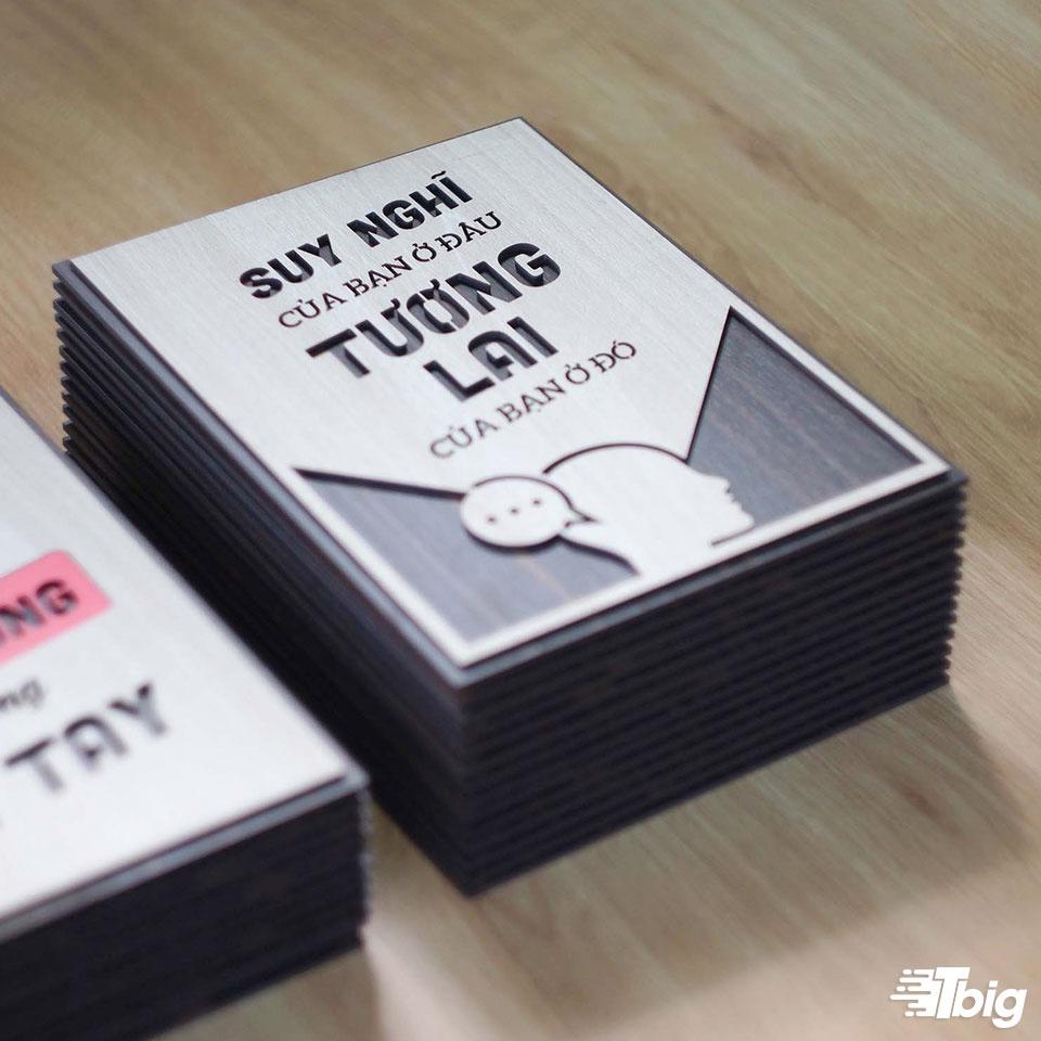 Tranh động lực TBIG122: Suy nghĩ của bạn ở đâu tương lai của bạn ở đó 20x27cm