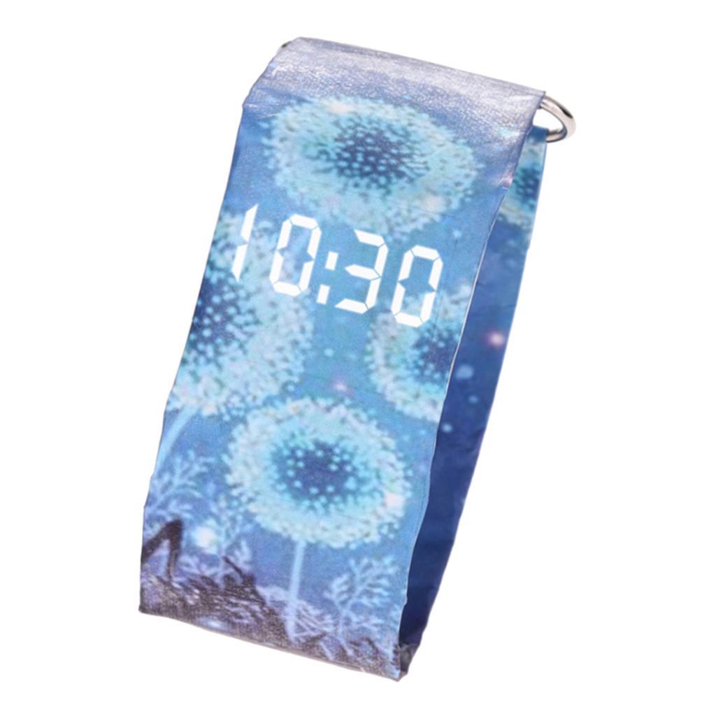 Adult Kids Digital LED Waterproof Paper Wrist Watch