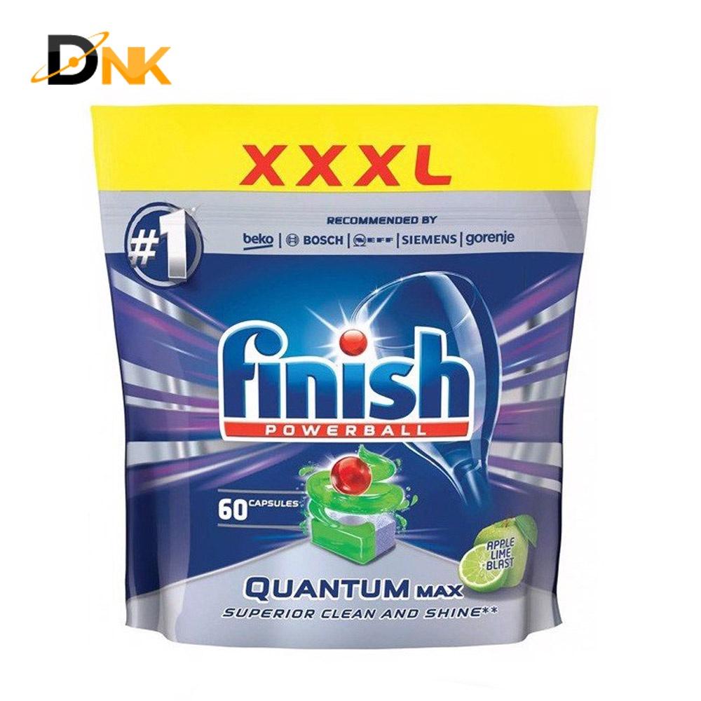 Viên rửa bát Finish Quantum max 36 viên - 60 viên (lemon / apple &amp;amp; lime) - CAM KẾT HÀNG NHẬP KHẨU CHÍNH HÃNG BỞI DNK