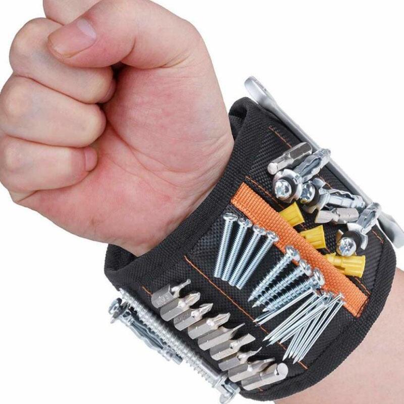 Magnetic Wristband with 15 Powerful Magnets for Holding Tools Screws Nails HB