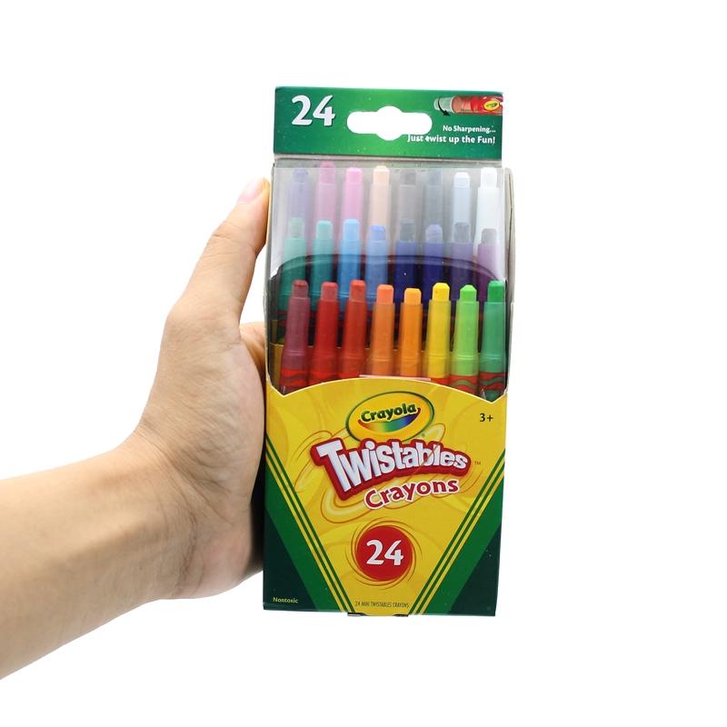 Hộp Bút Sáp Vặn Mini 24 Màu - Crayola 529724