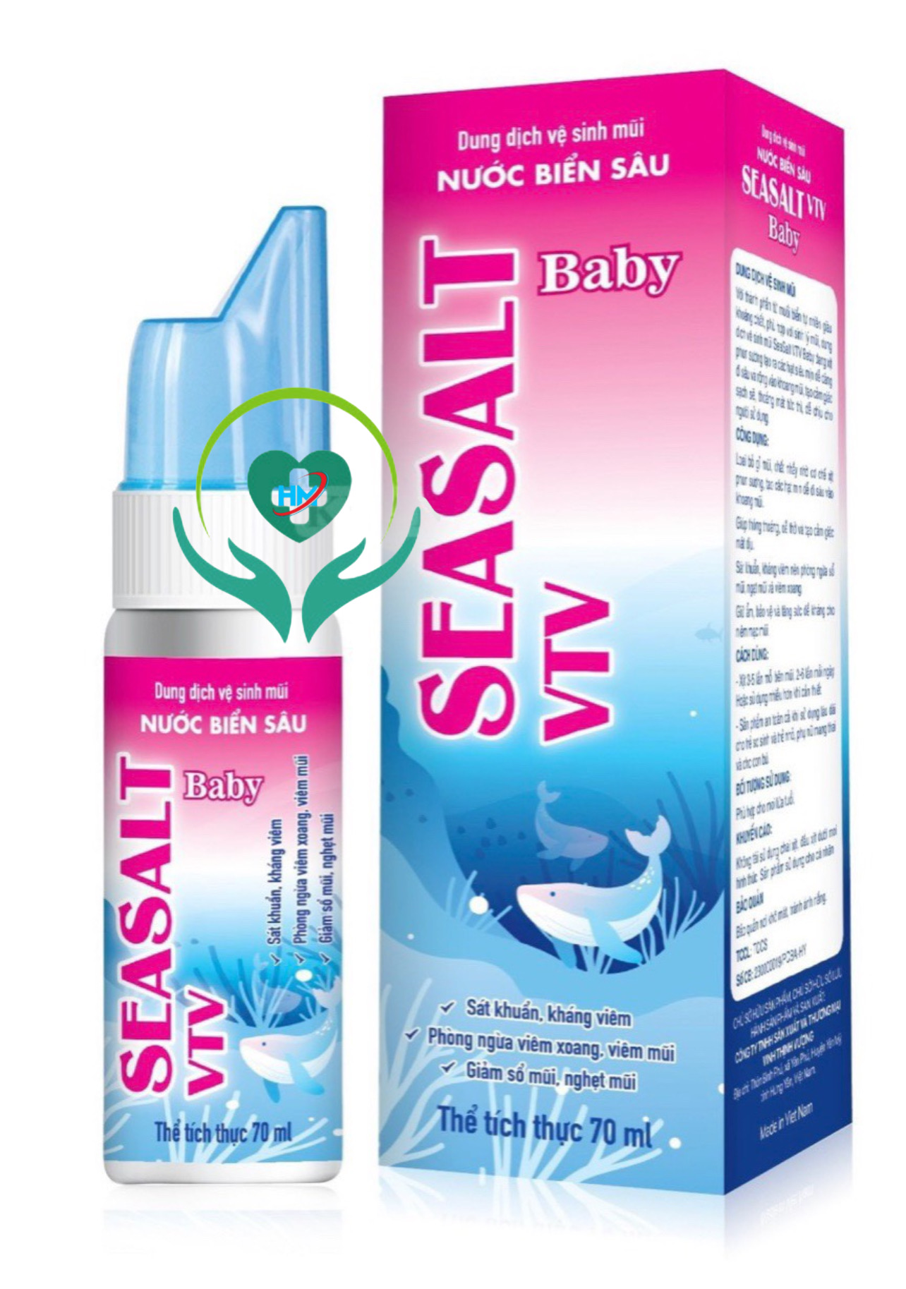 Dung dịch xịt mũi seasalt - Trẻ em, chai 70ml