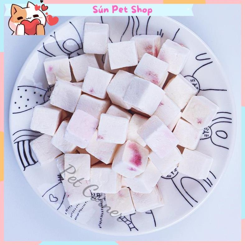 Sữa chua sấy lạnh giàu dinh dưỡng cho thú cưng, sữa chua sấy khô cho chó mèo và chuột hamster
