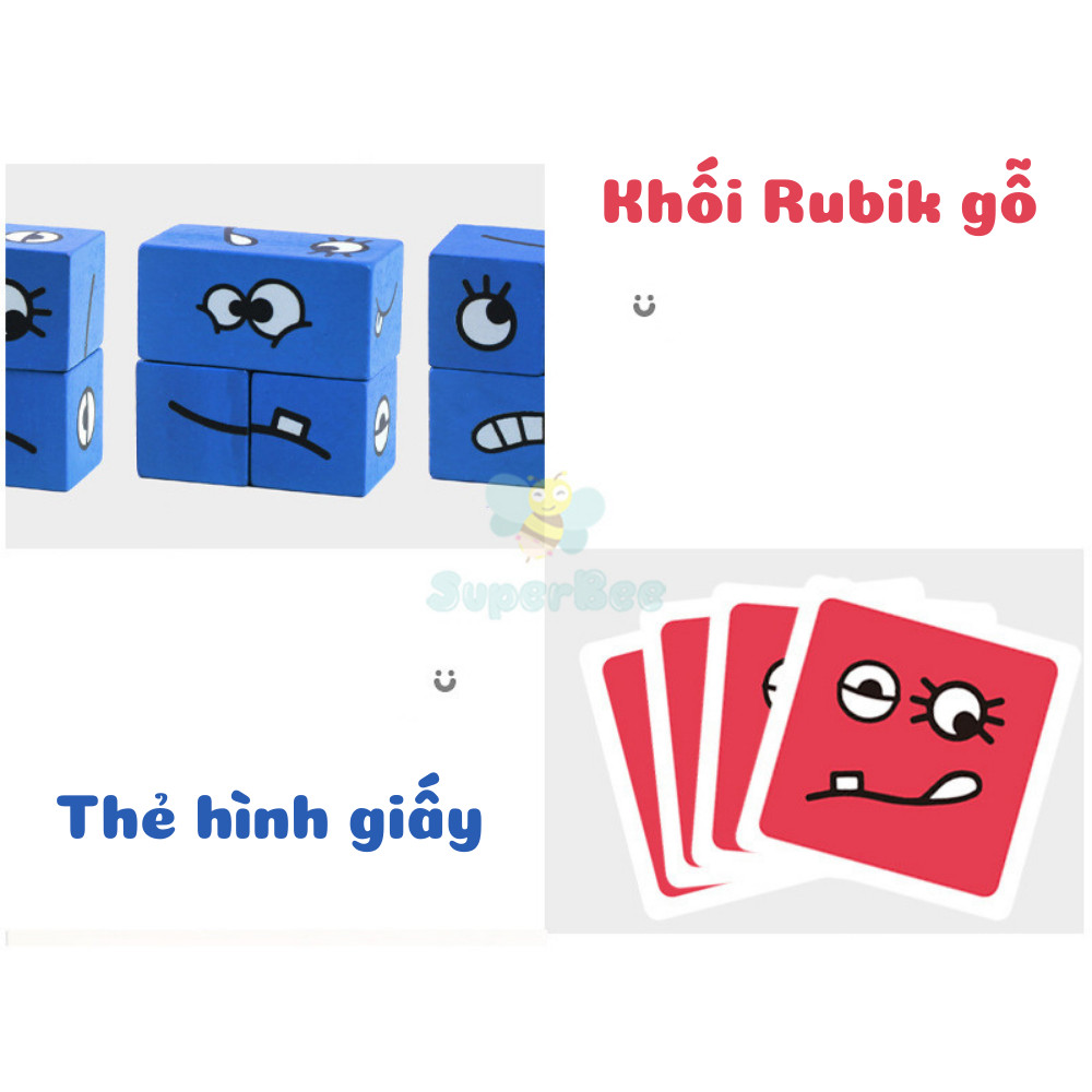 Đồ Chơi Rubik Nhiều Cảm Xúc Cho Bé Rèn Luyện Tư Duy Phản Xạ