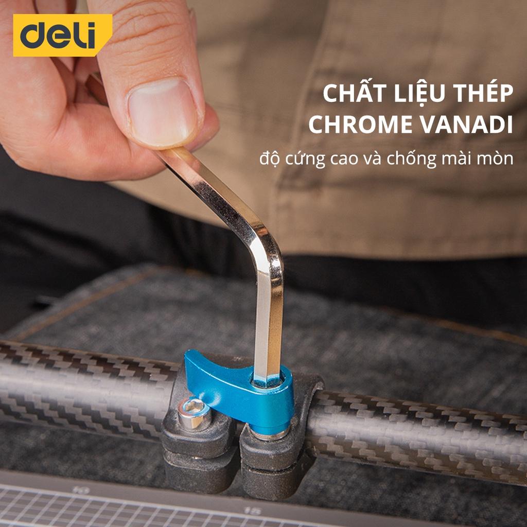 Bộ Lục Giác Deli Đầu Bằng Chữ L Cao Cấp - Kiểu Dáng Nhỏ Gọn Giúp Người Dùng Cầm Nắm, Thao Tác Dễ Dàng DL230008 DL230009