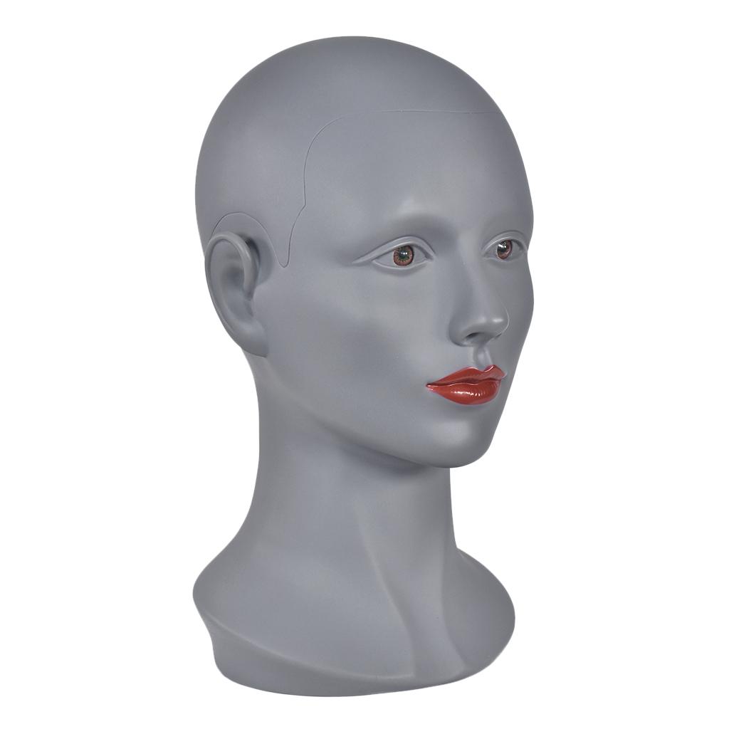 20'' Female Mannequin Manikin Head Wig Hat Jewelry Glasses Display Model