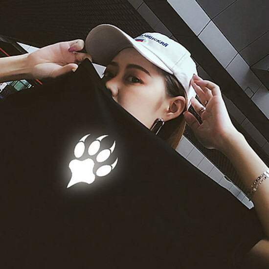 Áo Thun Nam_ Nữ  Phản Quang In hình SILVER WOLF , áo chất, đi đêm, đi phượt bao ngầu, nhìn đã mắt