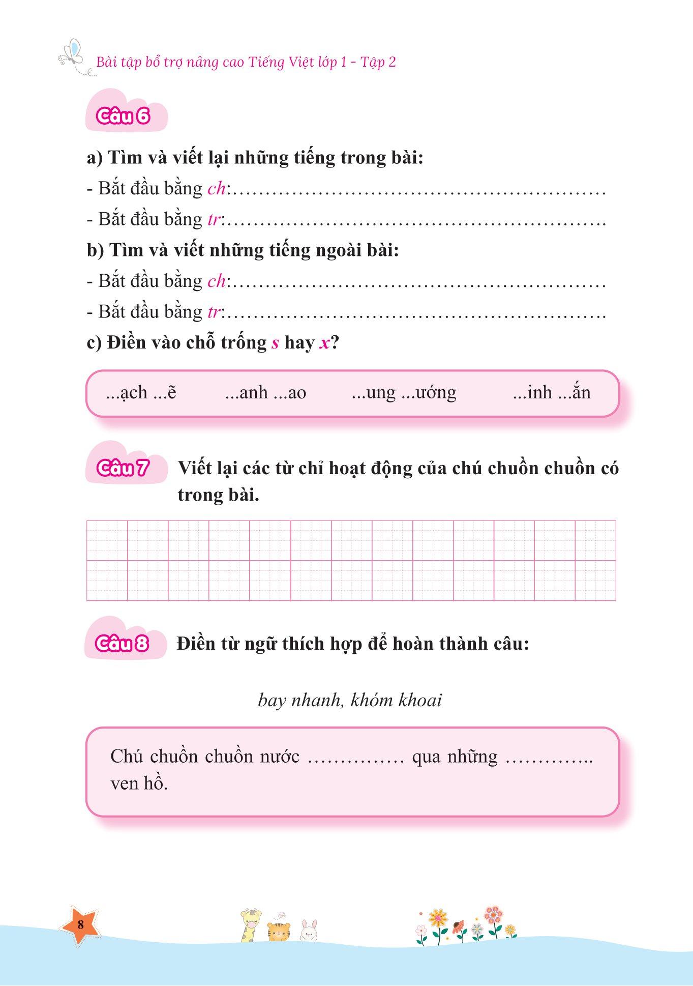 Bài Tập Bổ Trợ Và Nâng Cao Tiếng Việt Lớp 1 - Tập 2 (Theo SGK Bộ Kết Nối Tri Thức Với Cuộc Sống)