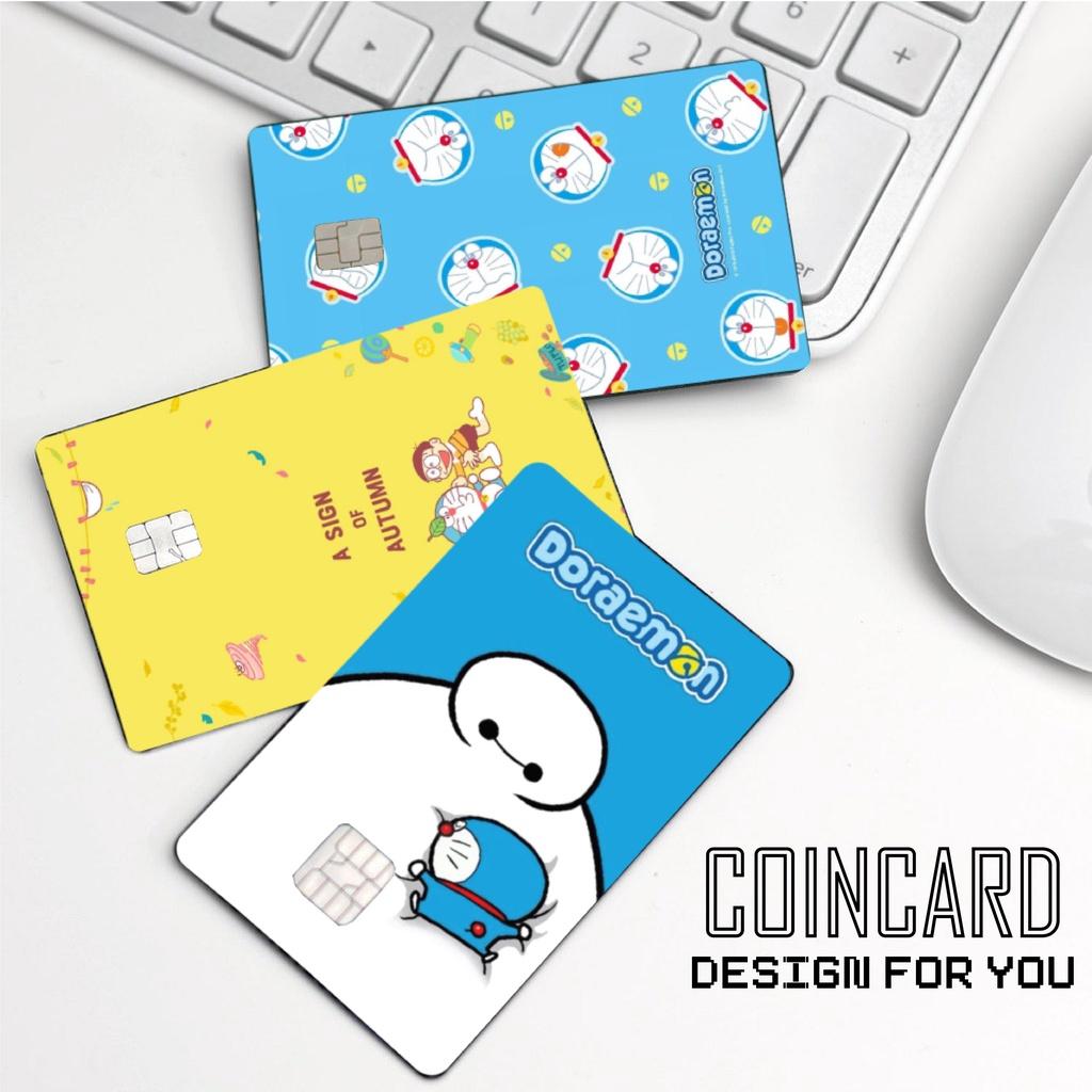 Sticker / Sticker dán Thẻ ATM , Decal dáb thẻ chung cư, thẻ từ hình DOREMON